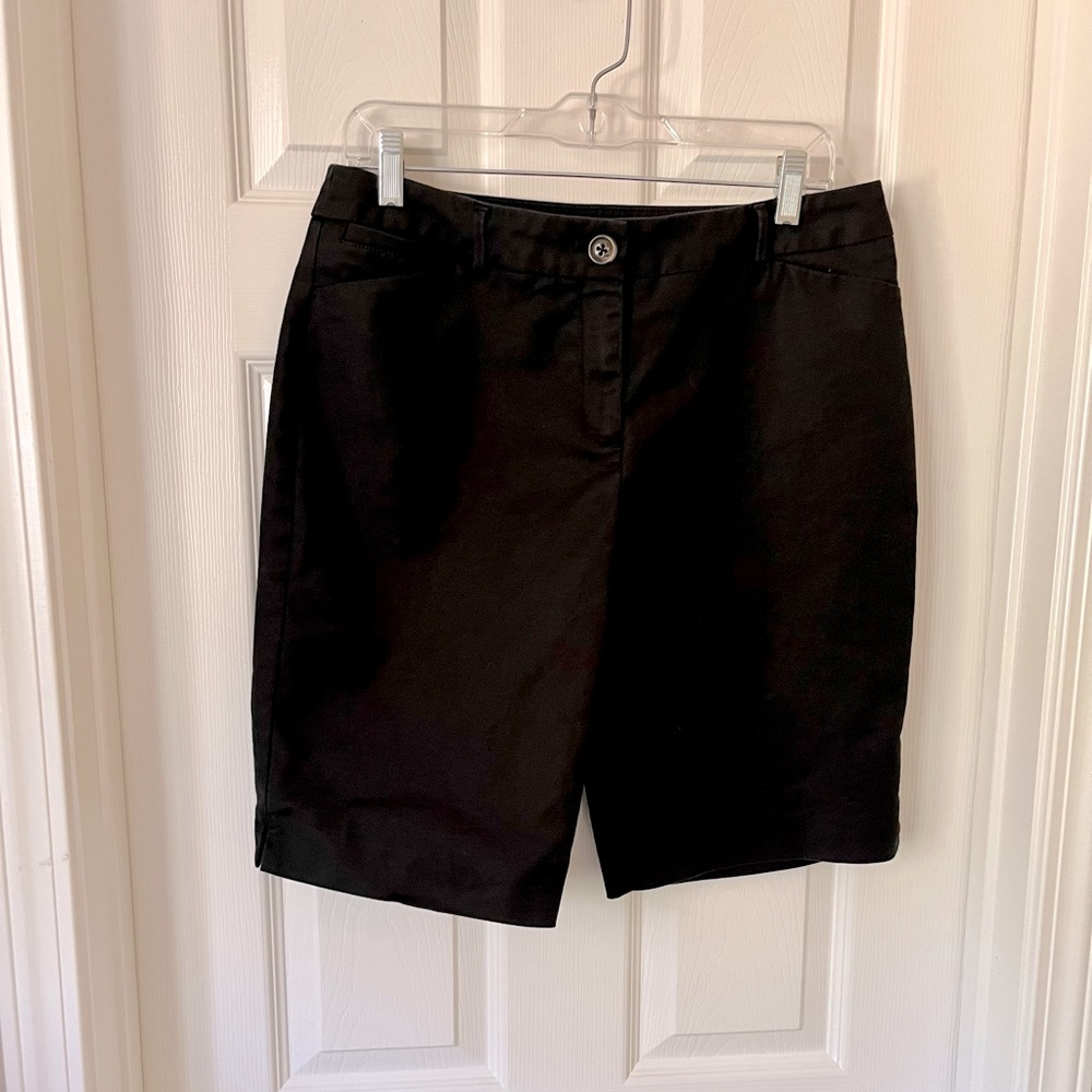 Chico’s stretch black Bermuda shorts